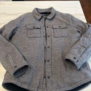 Levi's Men's Trucker Jacket Gray 100% Cotton Size Medium